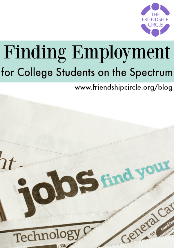 Finding Employment for College Students on the Spectrum