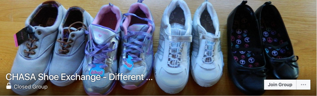 Social Media Resources on Cerebral Palsy: CHASA Shoe Exchange